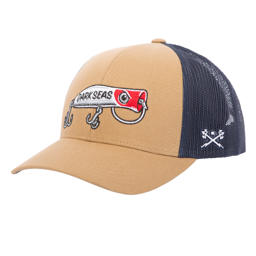 DARK SEAS REDHEAD TRUCKER HAT BLACK