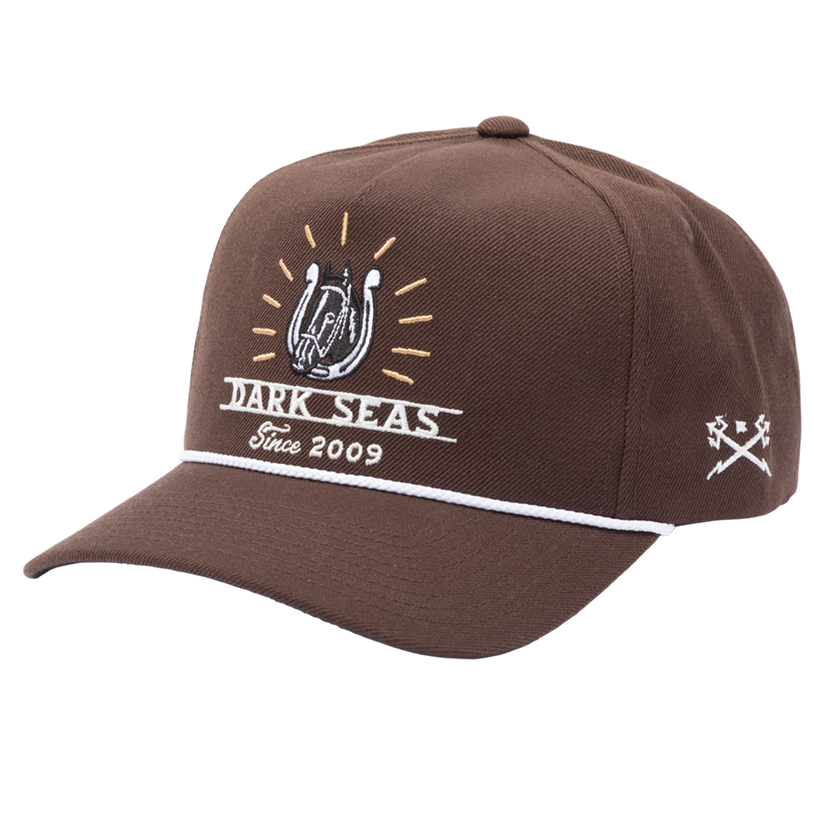DARK SEAS CORRAL SNAPBACK HAT BROWN