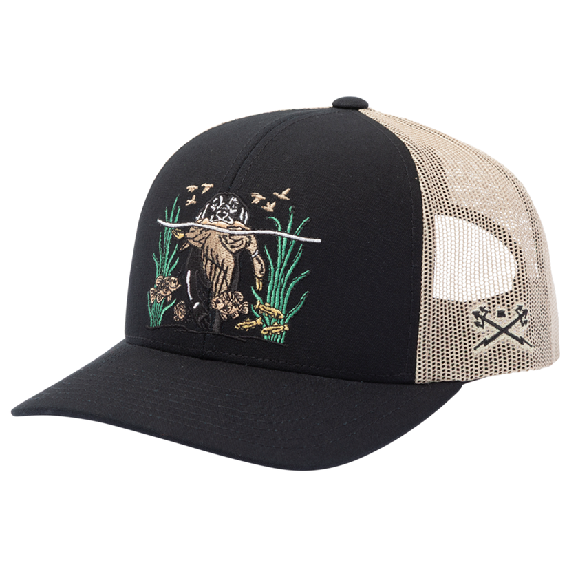 DARK SEAS BASHFORD TRUCKER SNAPBACK HAT BLACK