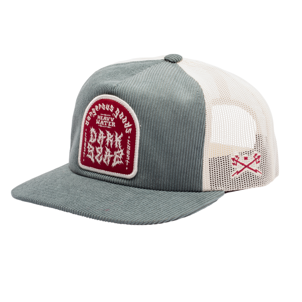 DARK SEAS METAL TRUCKER HAT GREEN