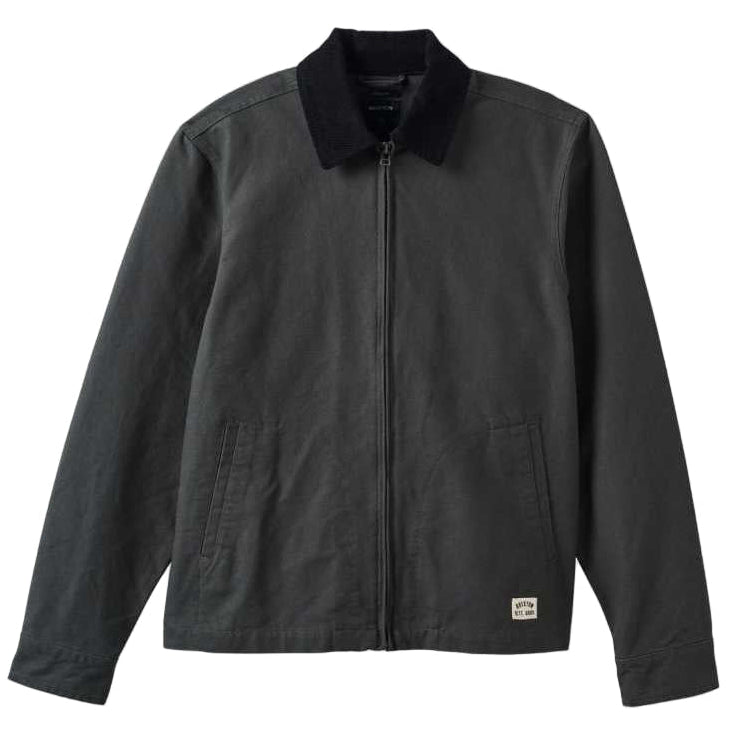 BRIXTON MECHANIC GARAGE ZIP JACKET WASHED BLACK
