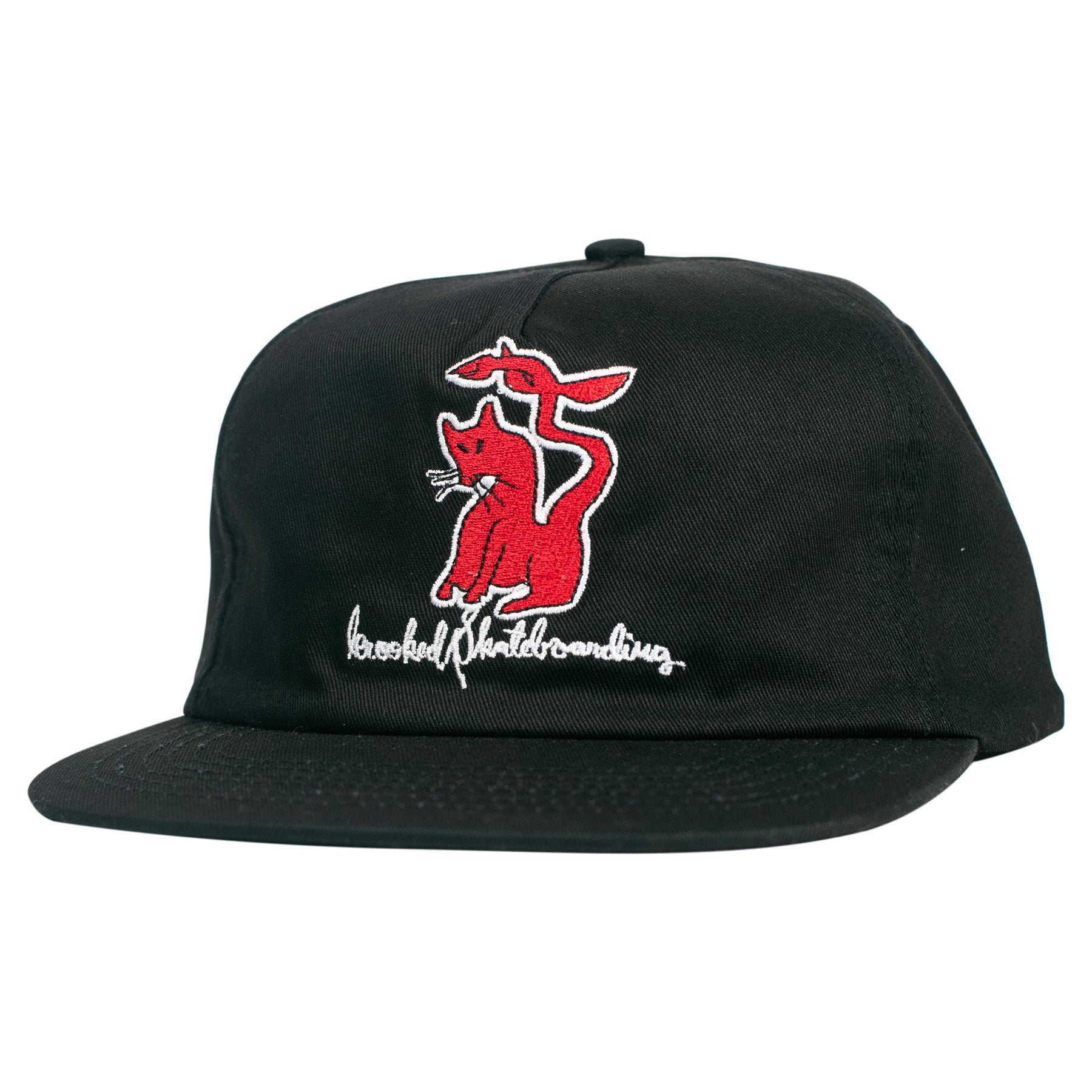 KROOKED KAT SERPENT HAT BLACK/RED - The Drive Skateboard Shop