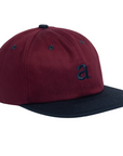 AUTUMN TWILL 6 PANEL SNAPBACK BURGUNDY