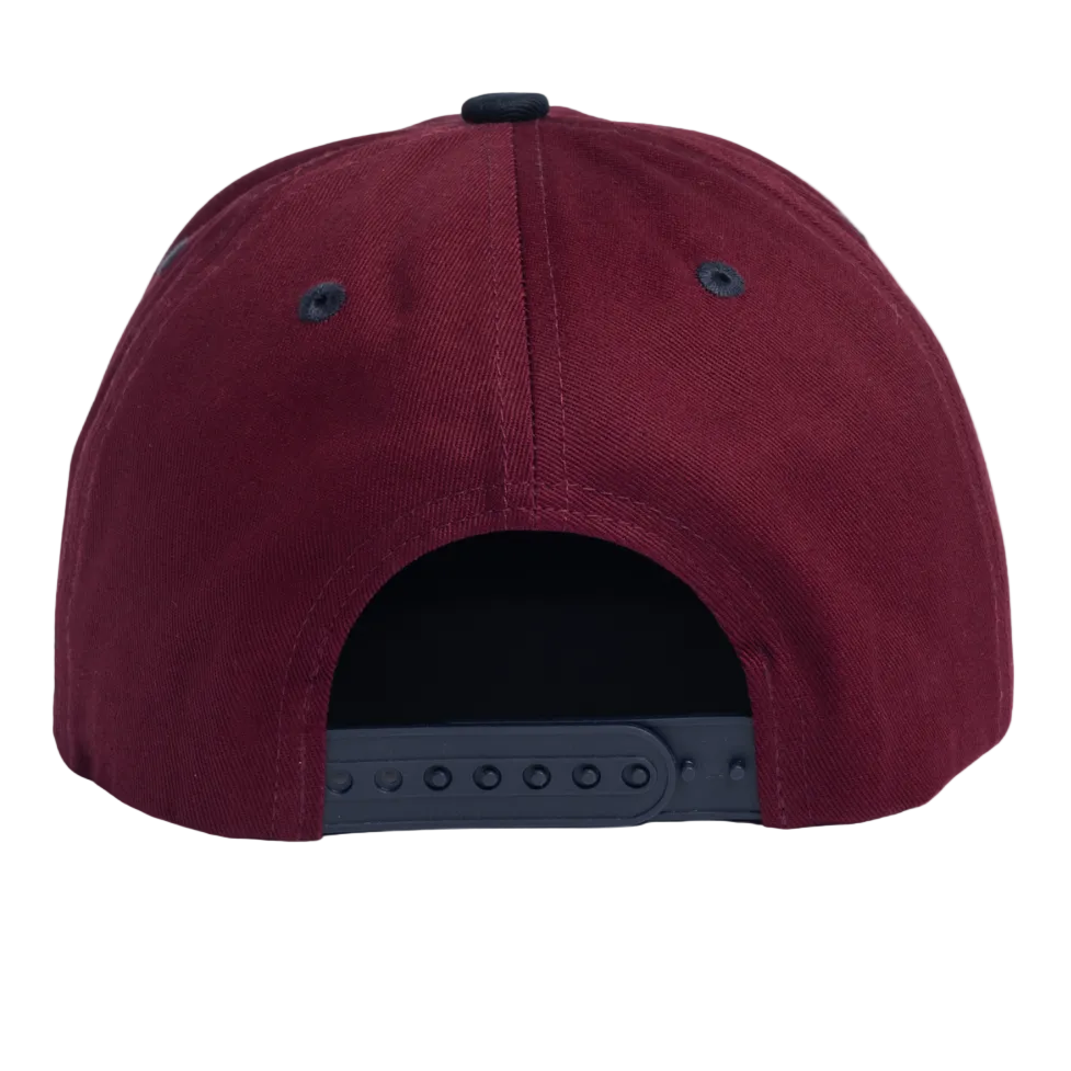 AUTUMN TWILL 6 PANEL SNAPBACK BURGUNDY