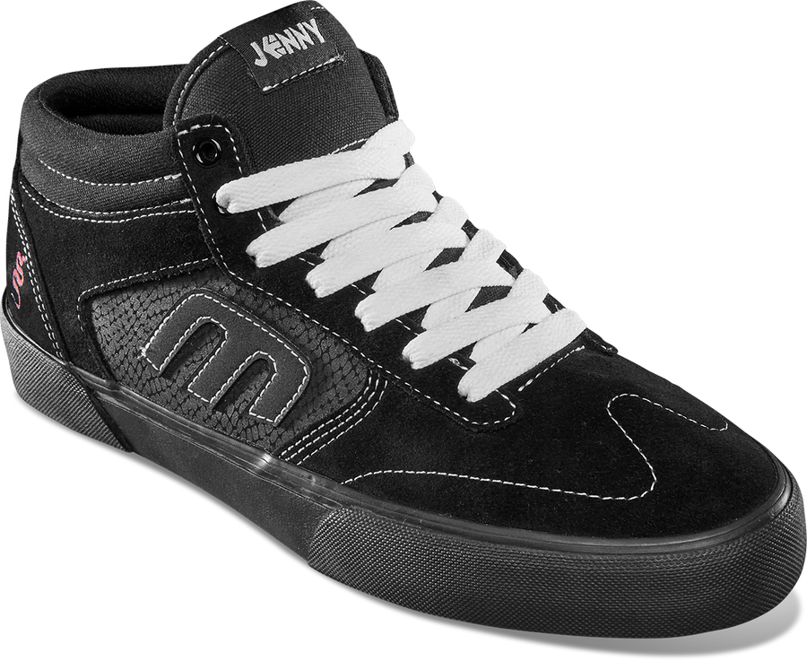 ETNIES X JENNY X MIKEY RAY - WINDROW VULC MID BLACK/BLACK - The Drive Skateshop