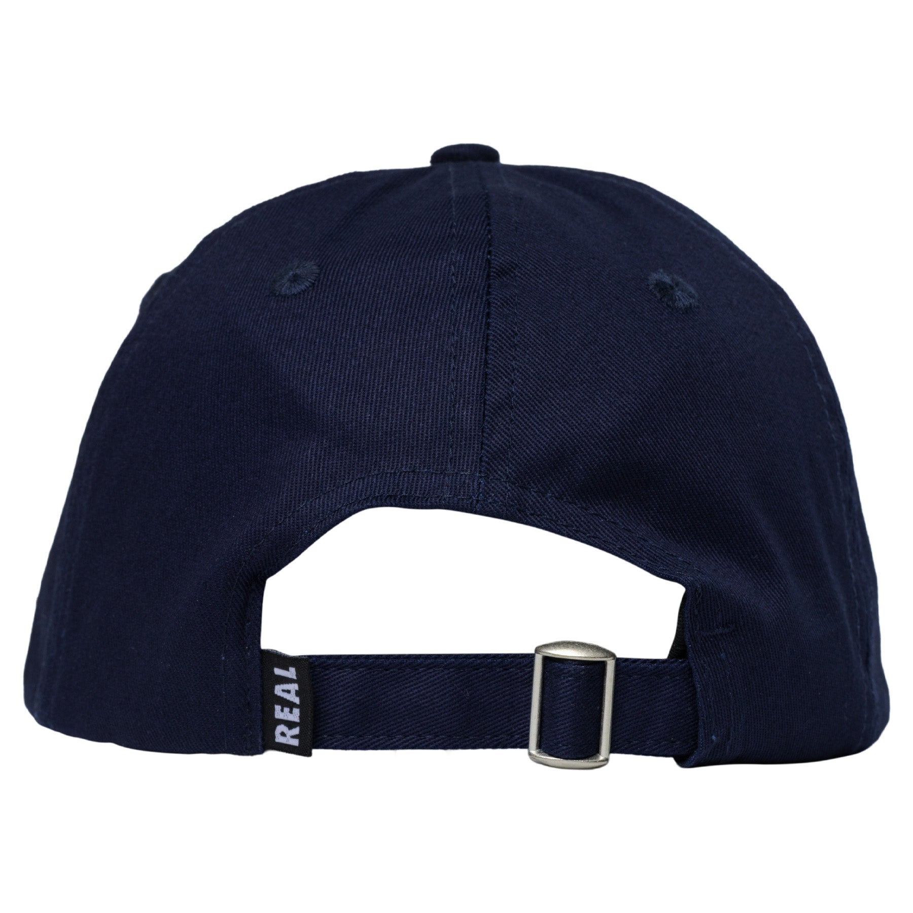REAL OVAL EMB STRAPBACK NAVY/RED/WHITE - The Drive Skateboard Shop
