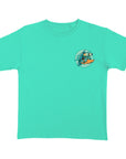 SANTA CRUZ YOUTH T-SHIRT SLASHER BOX MINT GREEN