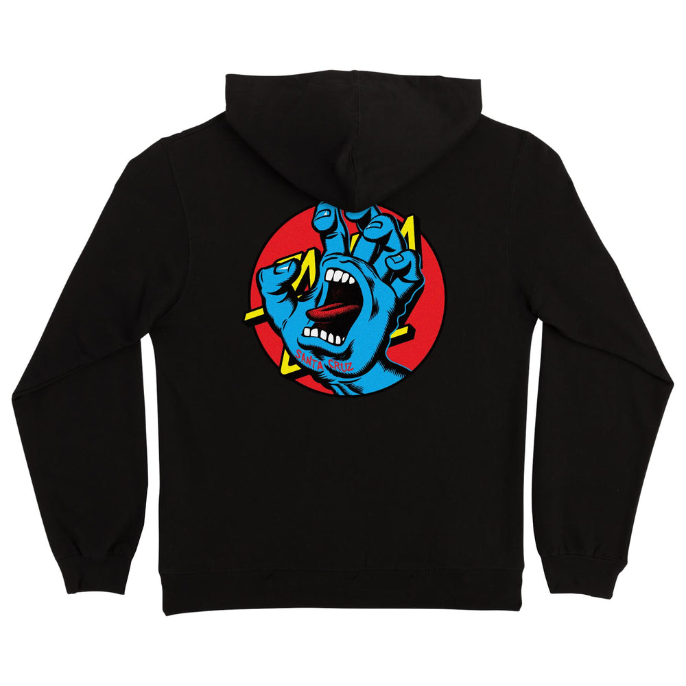 SANTA CRUZ YOUTH ZIP HAND DOT BLACK
