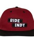 INDEPENDENT STICKER SLAP SNAPBACK MAROON