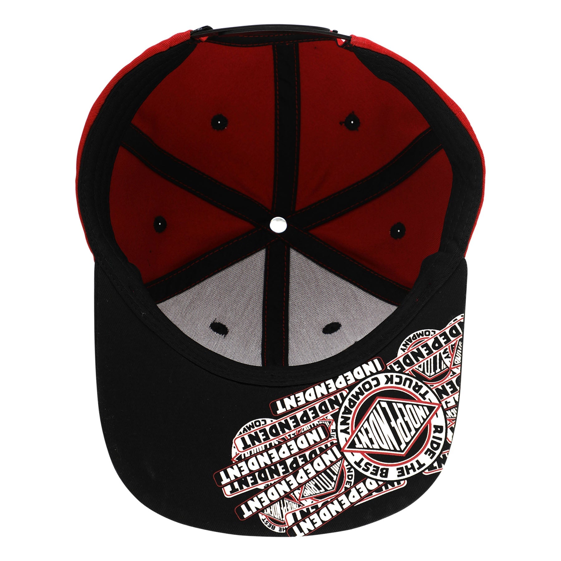 INDEPENDENT STICKER SLAP SNAPBACK MAROON