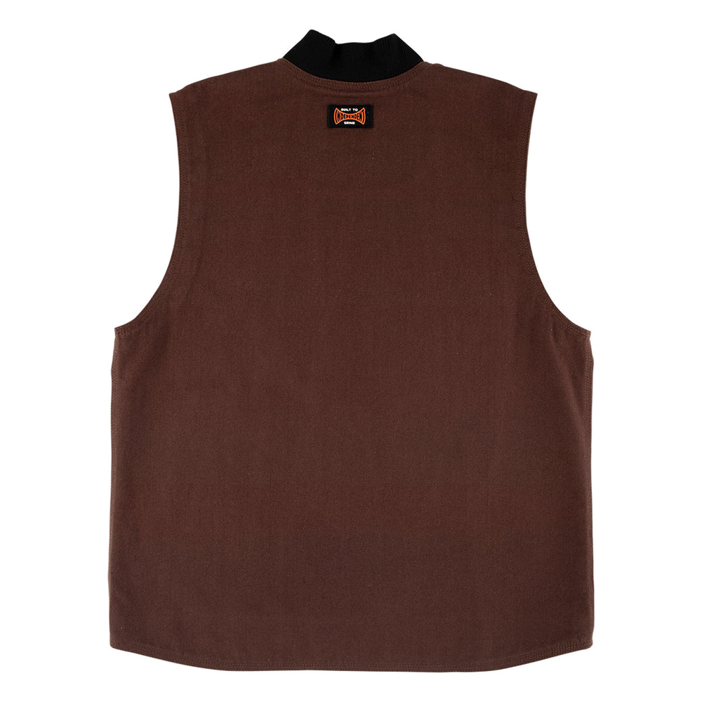 INDEPENDENT WORK VEST BUILT TO GRIND CHARCOAL