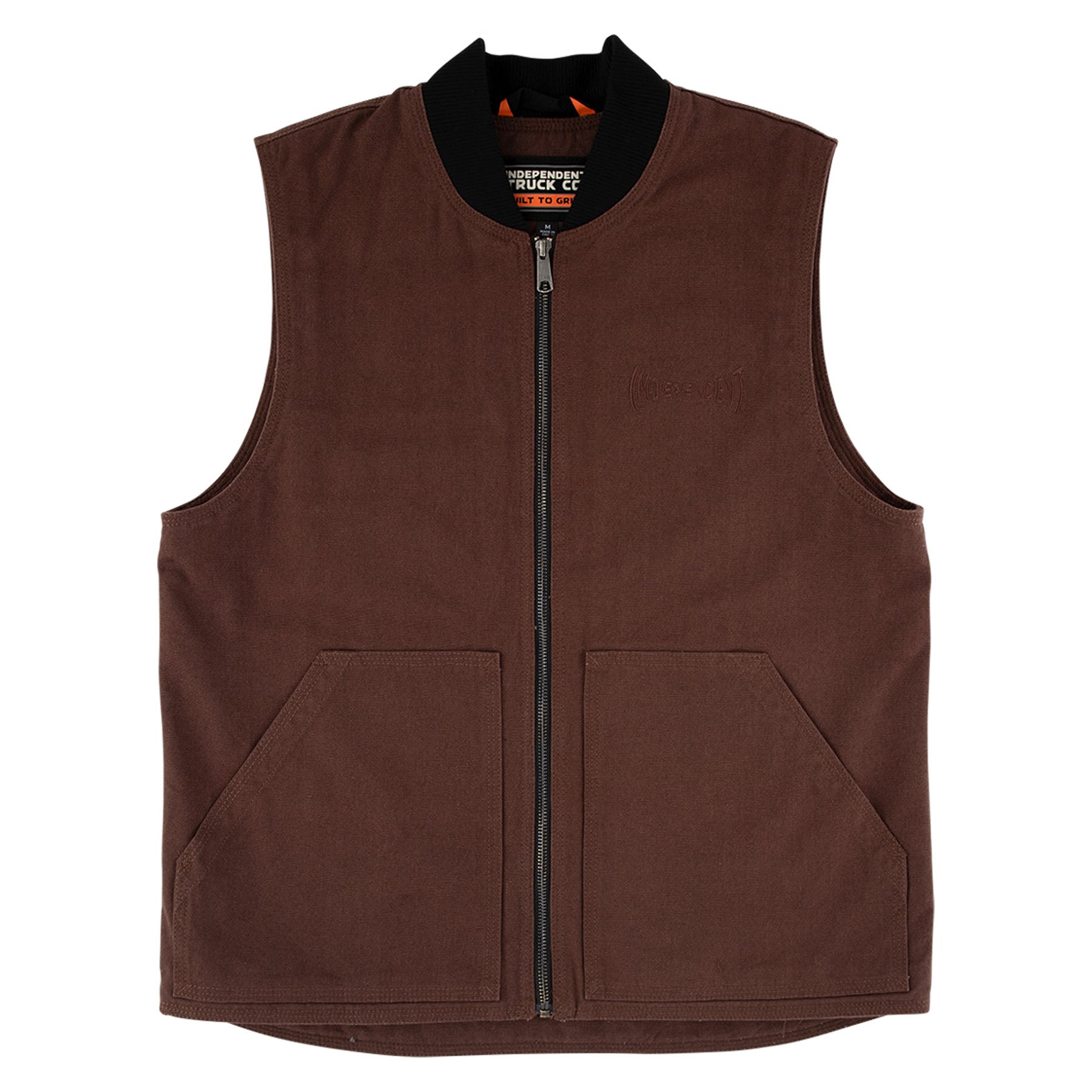 INDEPENDENT WORK VEST BUILT TO GRIND CHARCOAL