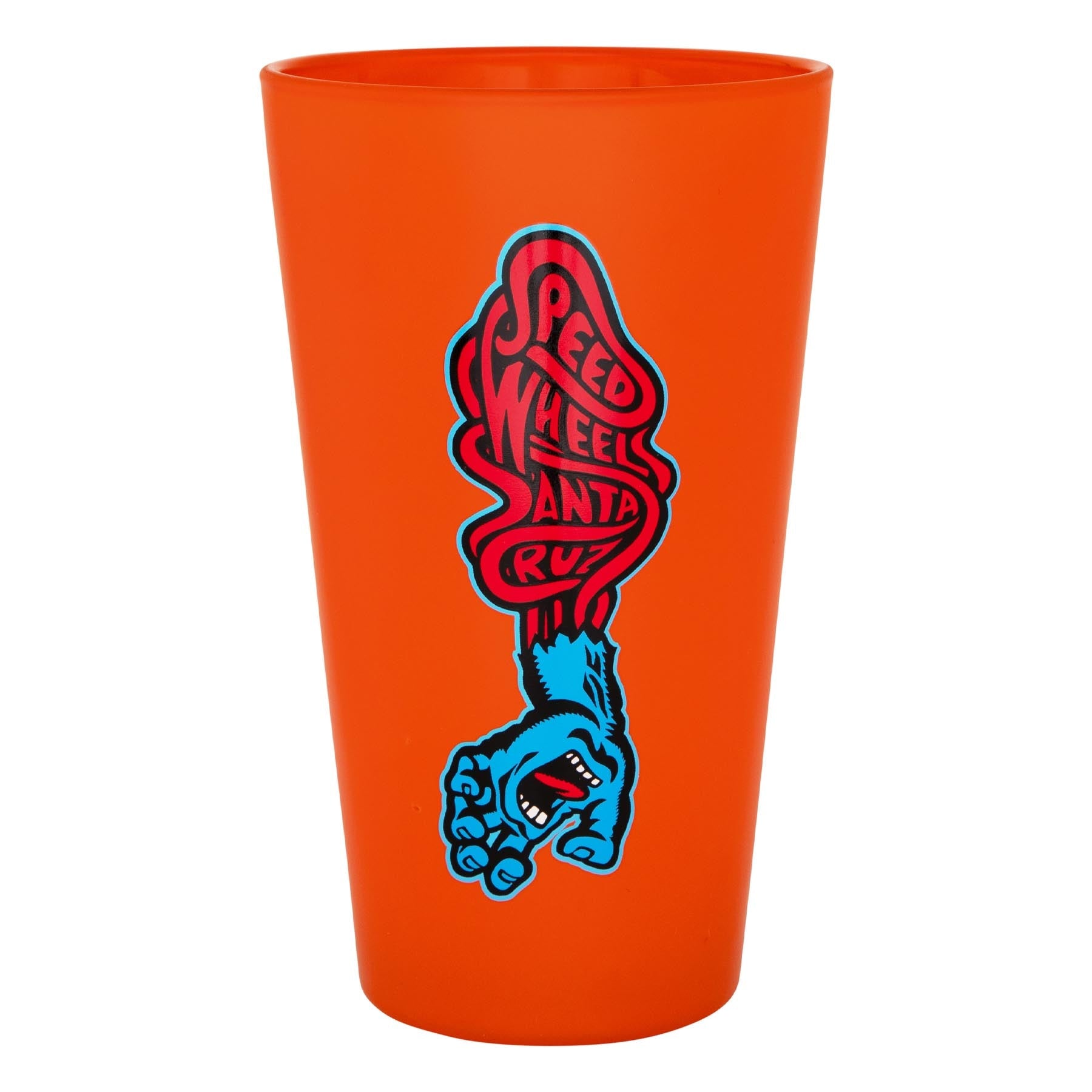 SANTA CRUZ SPEED WHEELS SCREAMING HAND PINT GLASS