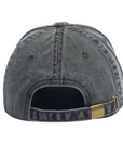 AUTUMN WASHED 6 PANEL STRAPBACK HAT BLACK