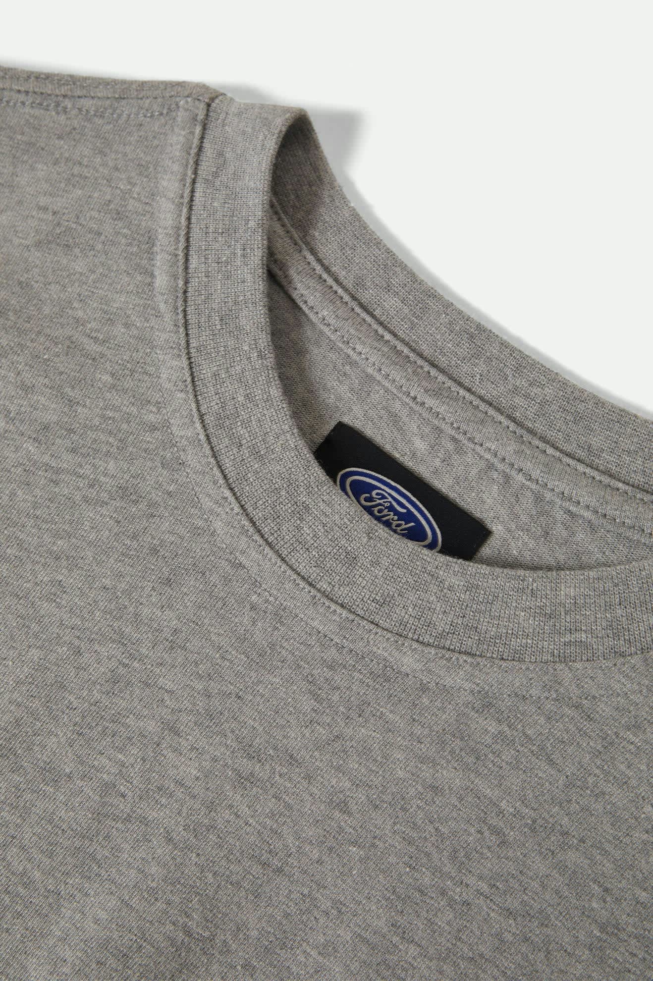 BRIXTON X FORD COUNTRY JERSEY HEATHER GREY