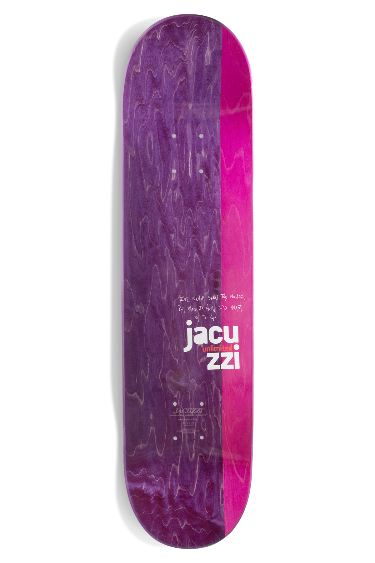JACUZZI DECK BERRY HOT DOG HEAVEN EX7 (8.25") - The Drive Skateshop