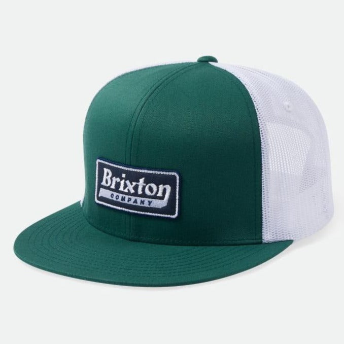 BRIXTON STEADFAST HP MESH CAP SPRUCE/WHITE - The Drive Skateshop