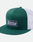 BRIXTON STEADFAST HP MESH CAP SPRUCE/WHITE - The Drive Skateshop