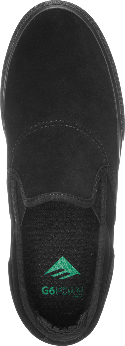 EMERICA WINO G6 SLIP ON BLACK/BLACK - The Drive Skateshop