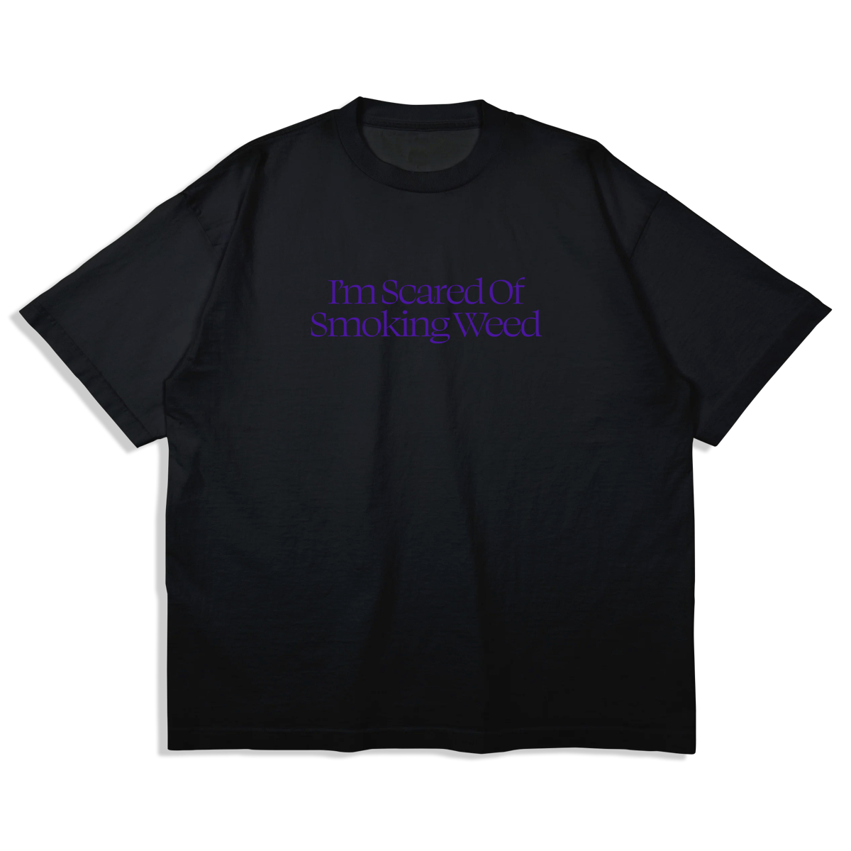 JACUZZI SCARED WEED PREMIUM T-SHIRT BLACK/PURPLE - The Drive Skateboard Shop
