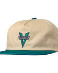 VENTURE HERITAGE SNAPBACK TAN/JADE - The Drive Skateboard Shop