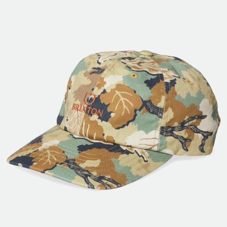 BRIXTON ALPHA LP CAP LEAF CAMO - The Drive Skateshop