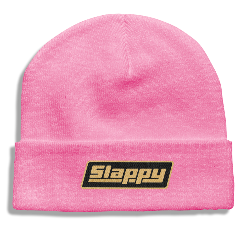 SLAPPY TRUCKS OG LOGO BEANIE PINK - The Drive Skateboard Shop