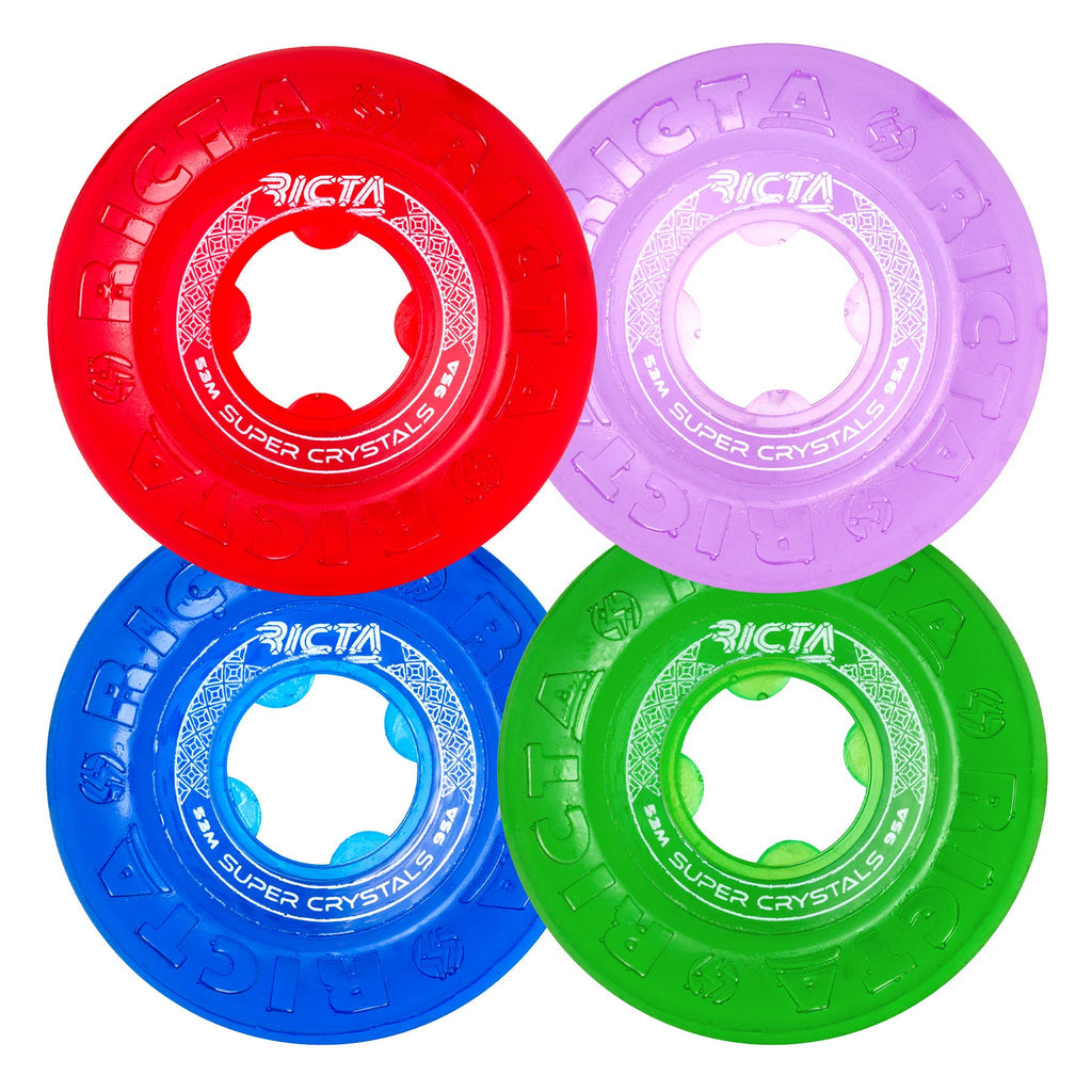 RICTA WHEELS SUPER CRYSTALS TRANSPARENT MUTLI 95A (54MM)