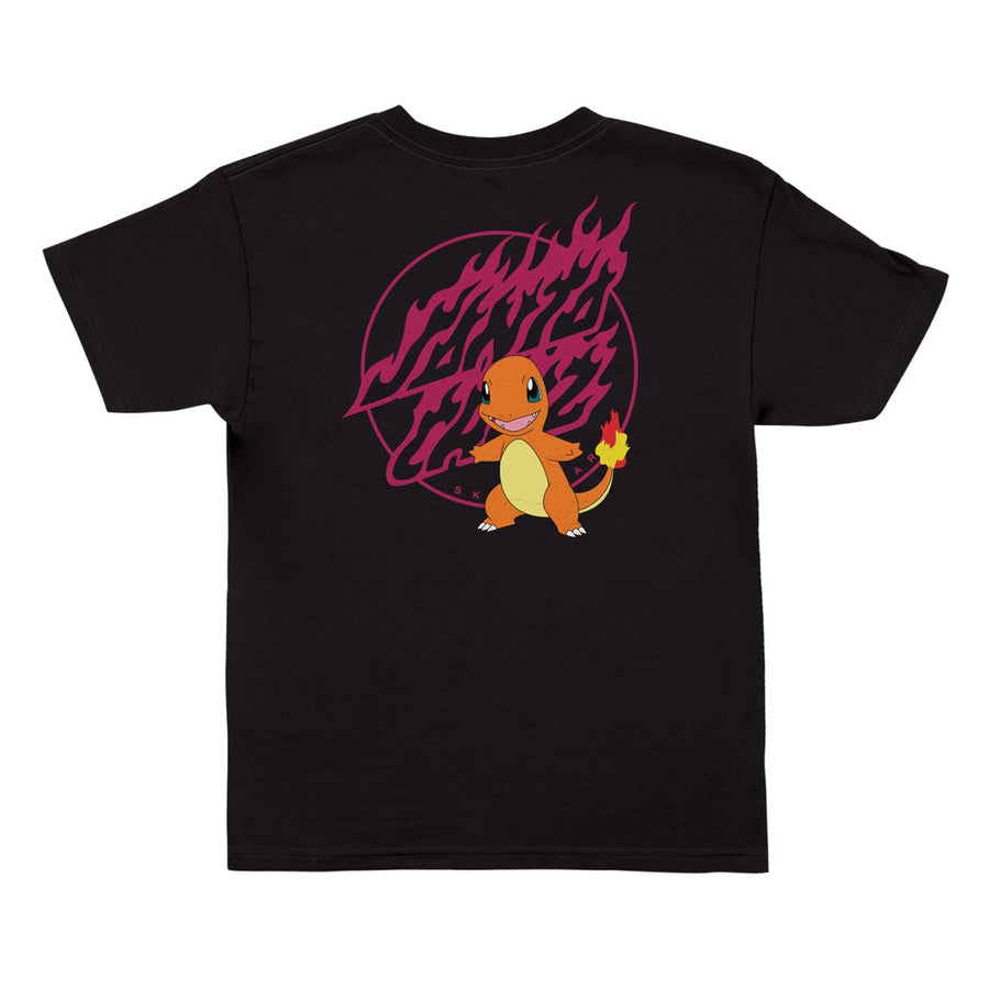 SANTA CRUZ X POKEMON YOUTH FIRE TYPE 1 T SHIRT The Drive Skateshop