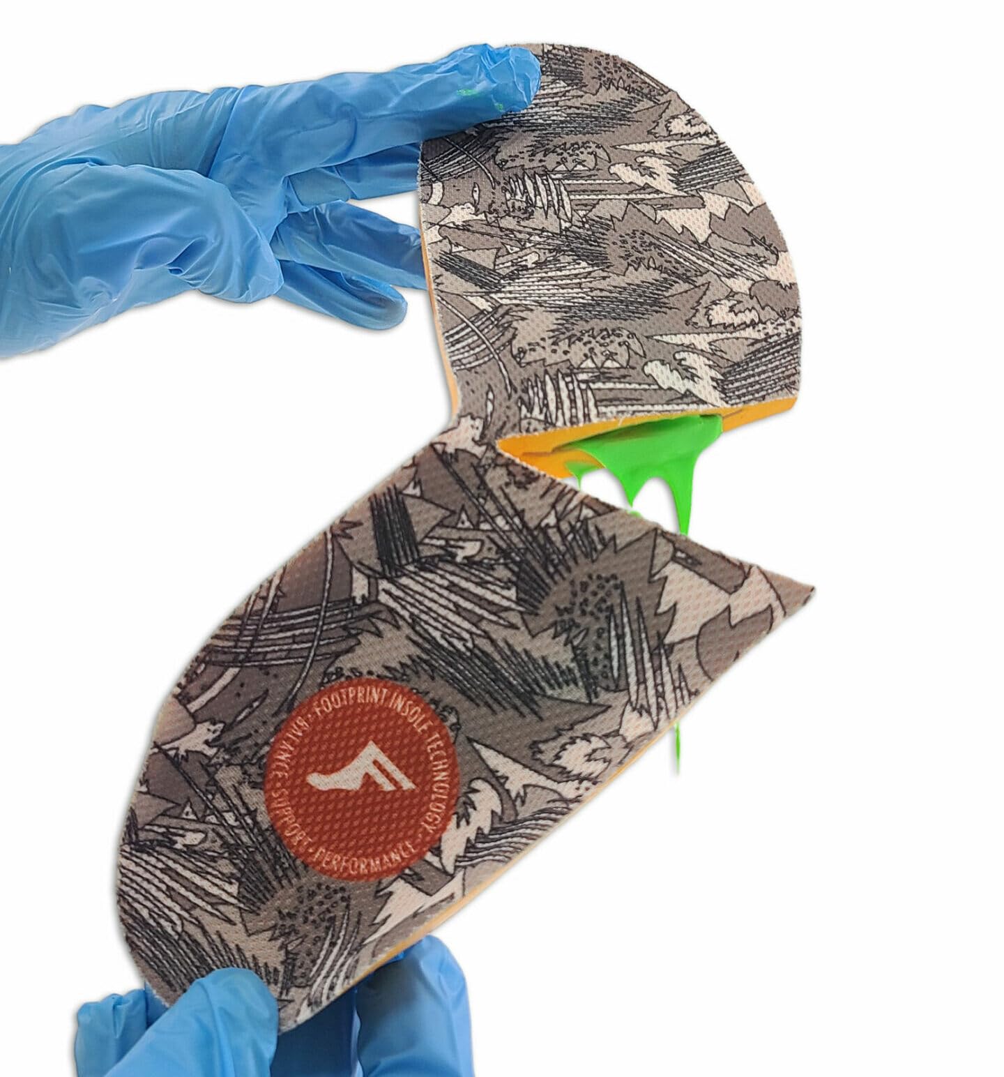 FP INSOLES KINGFOAM ORTHOTICS FLUIDX BLACK/CAMO/GREEN - The Drive Skateboard Shop