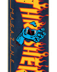 SANTA CRUZ X THRASHER DECK SCREAMING HAND FLAME LOGO (8.25") - The Drive Skateshop