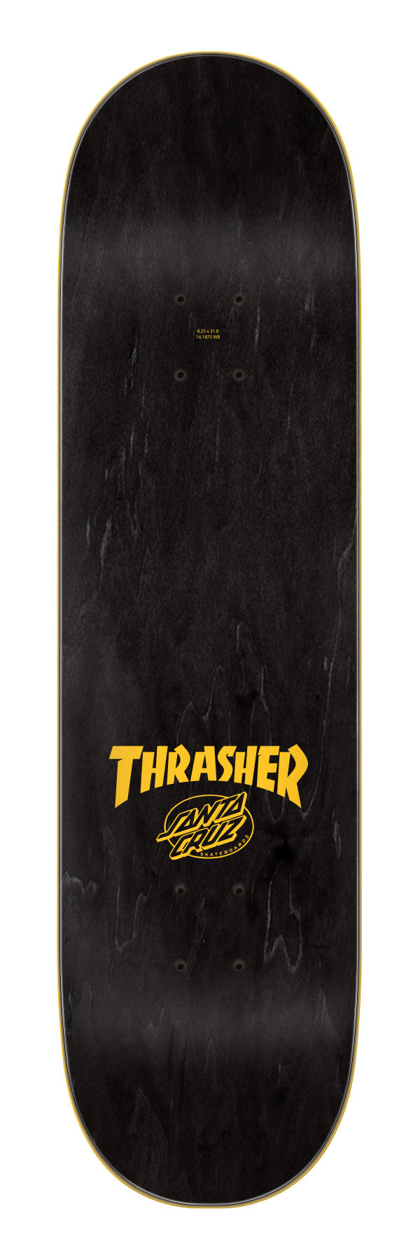 SANTA CRUZ X THRASHER DECK SCREAMING HAND FLAME LOGO (8.25&quot;) - The Drive Skateshop