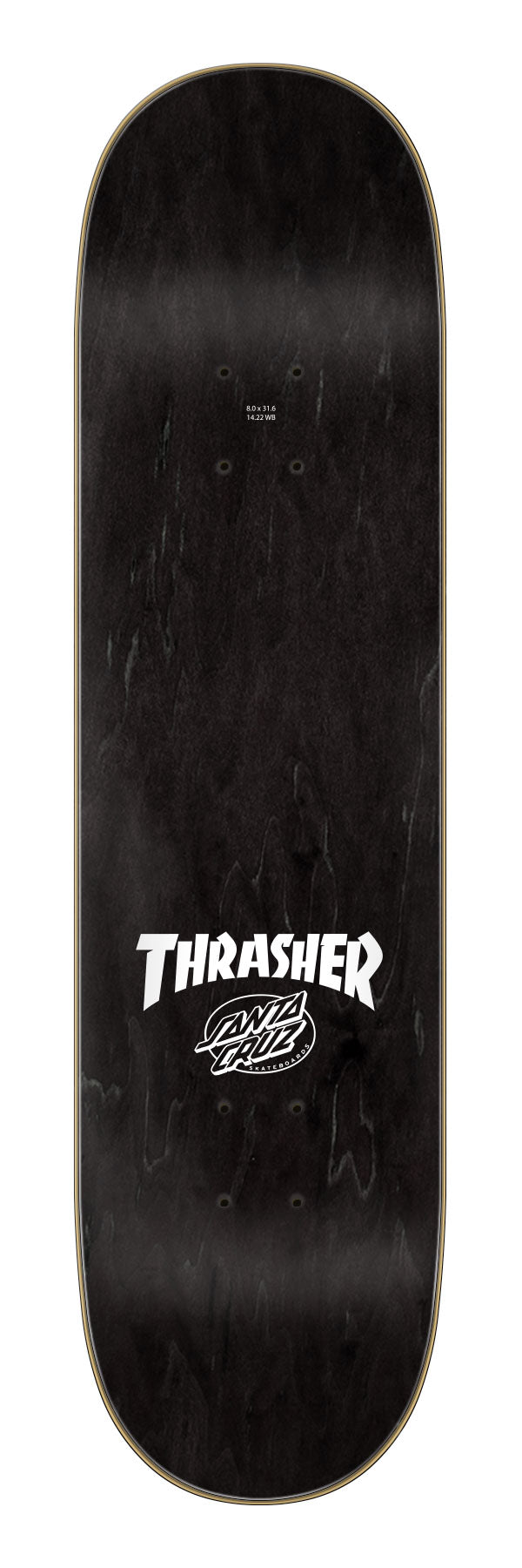 SANTA CRUZ X THRASHER DECK SCREAMING HAND FLAME LOGO (8") - The Drive Skateshop