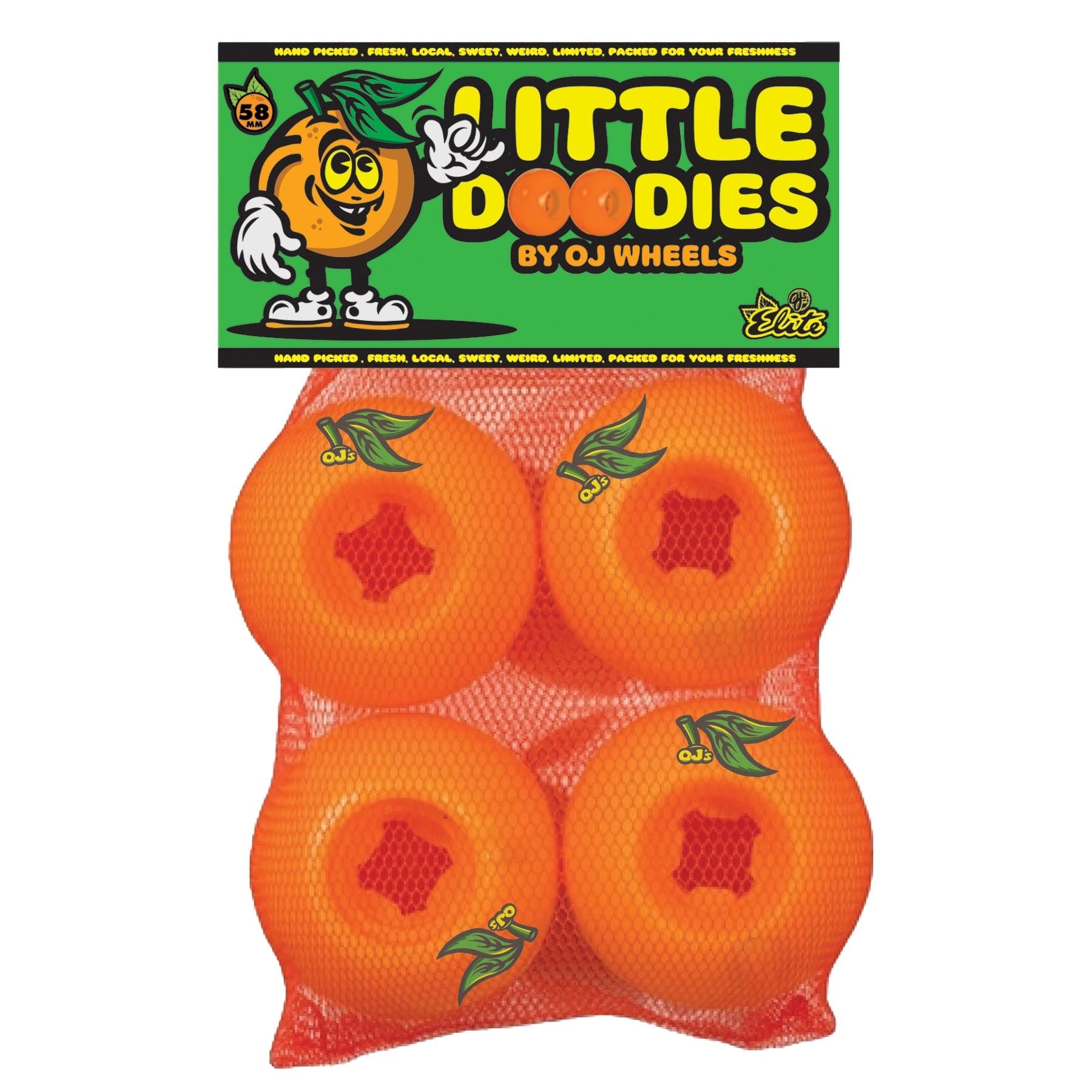 OJ WHEELS LIL DOODIES ORANGE 99A (58MM)