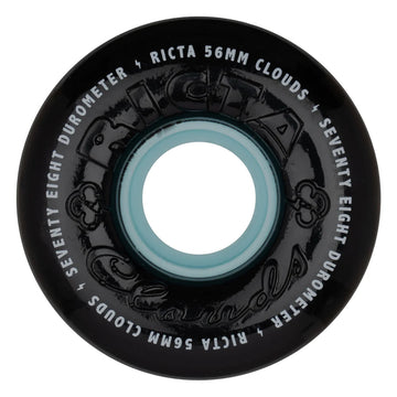 RICTA WHEELS CLOUDS BLACK/BLUE 78A (56MM) - The Drive Skateshop