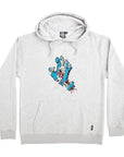 SANTA CRUZ HOOD TORN HAND GREY HEATHER 