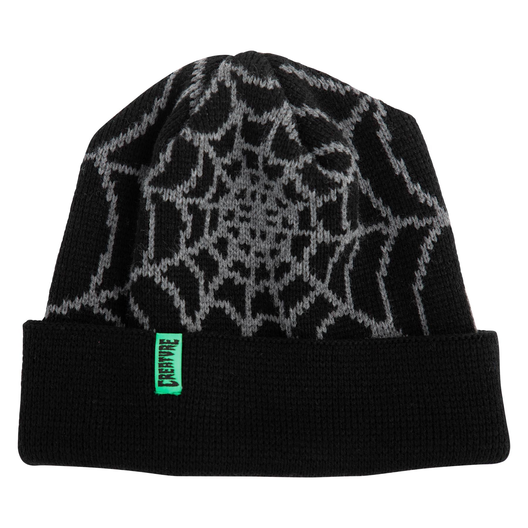 CREATURE BEANIE WEB BLACK