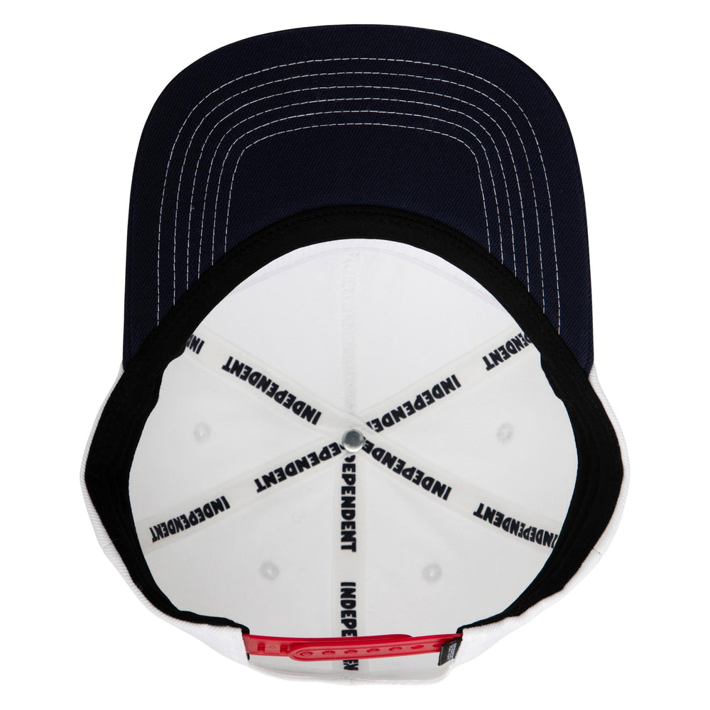 INDEPENDENT SNAPBACK RTB PILOT WHITE - The Drive Skateboard Shop