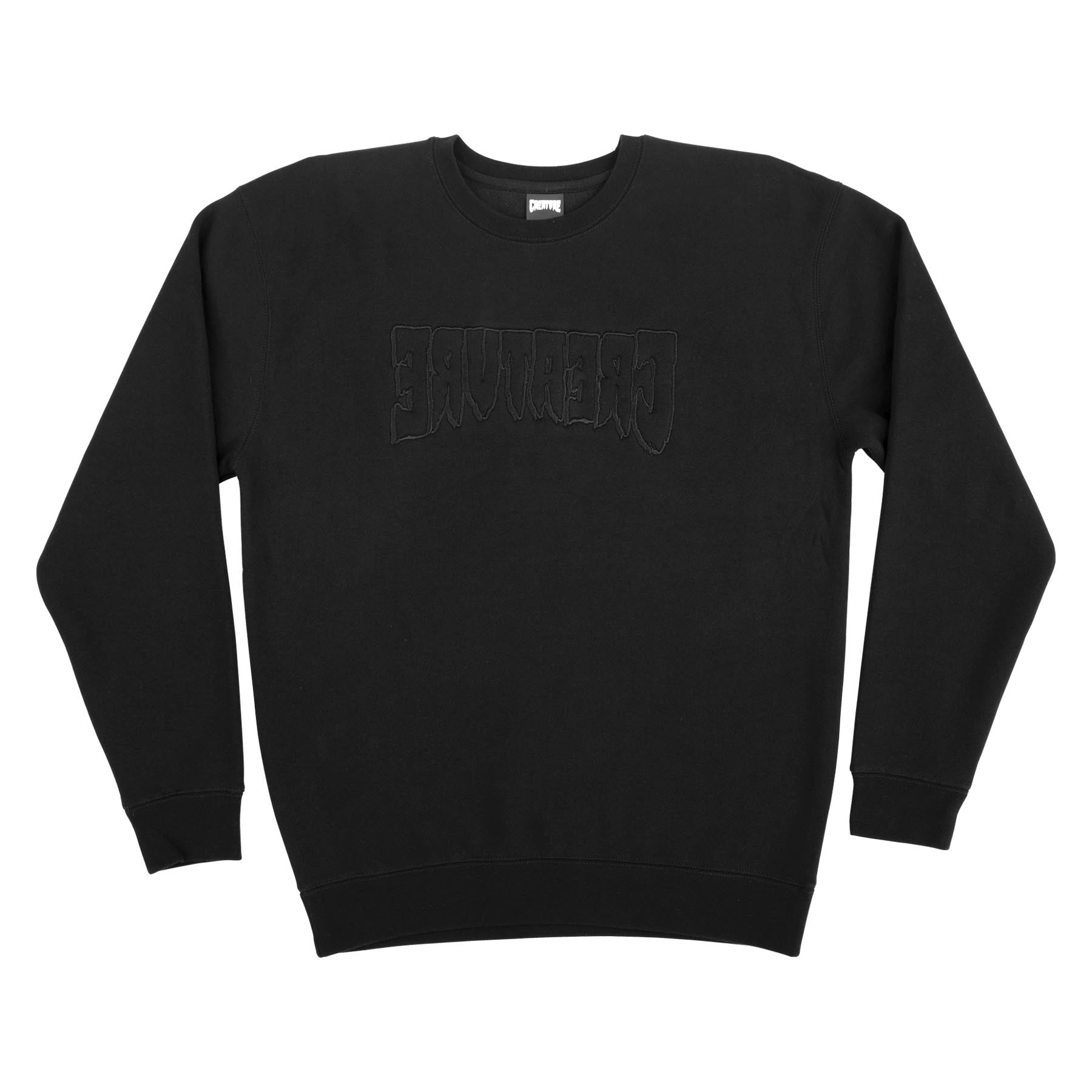 CREATURE MIRROR CREWNECK BLACK