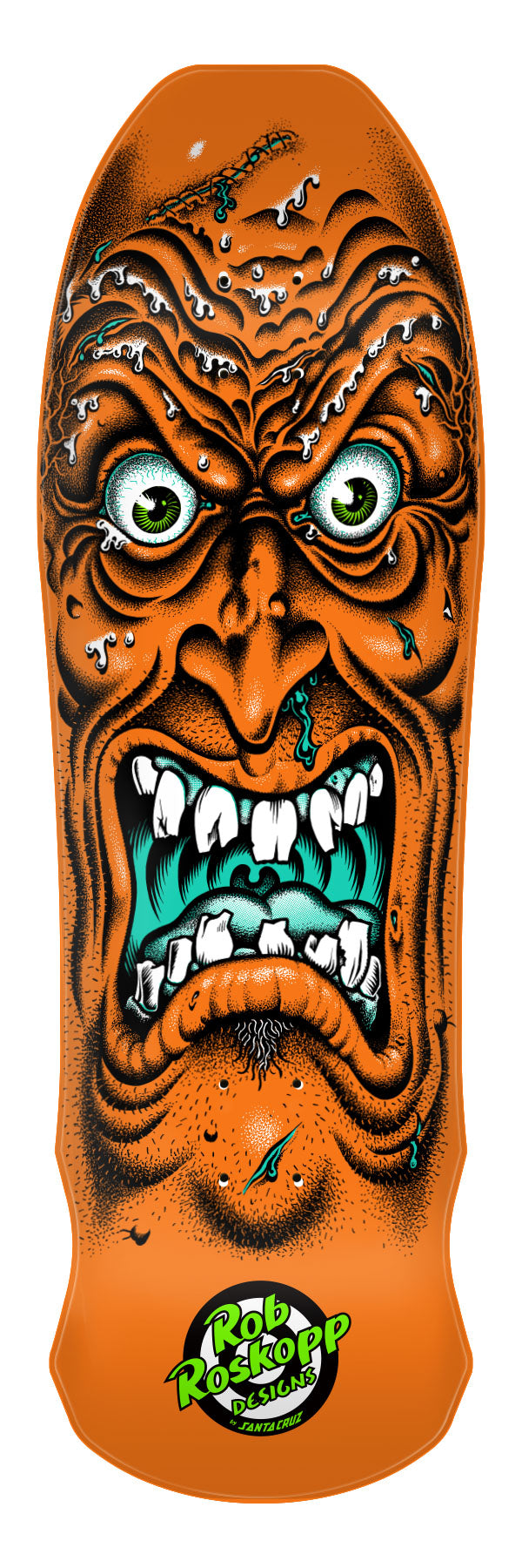 SANTA CRUZ REISSUE DECK ROSKOPP FACE ORANGE (9.5")