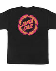 SANTA CRUZ YOUTH T-SHIRT RINGED SCREAMING FLAME - The Drive Skateboard Shop