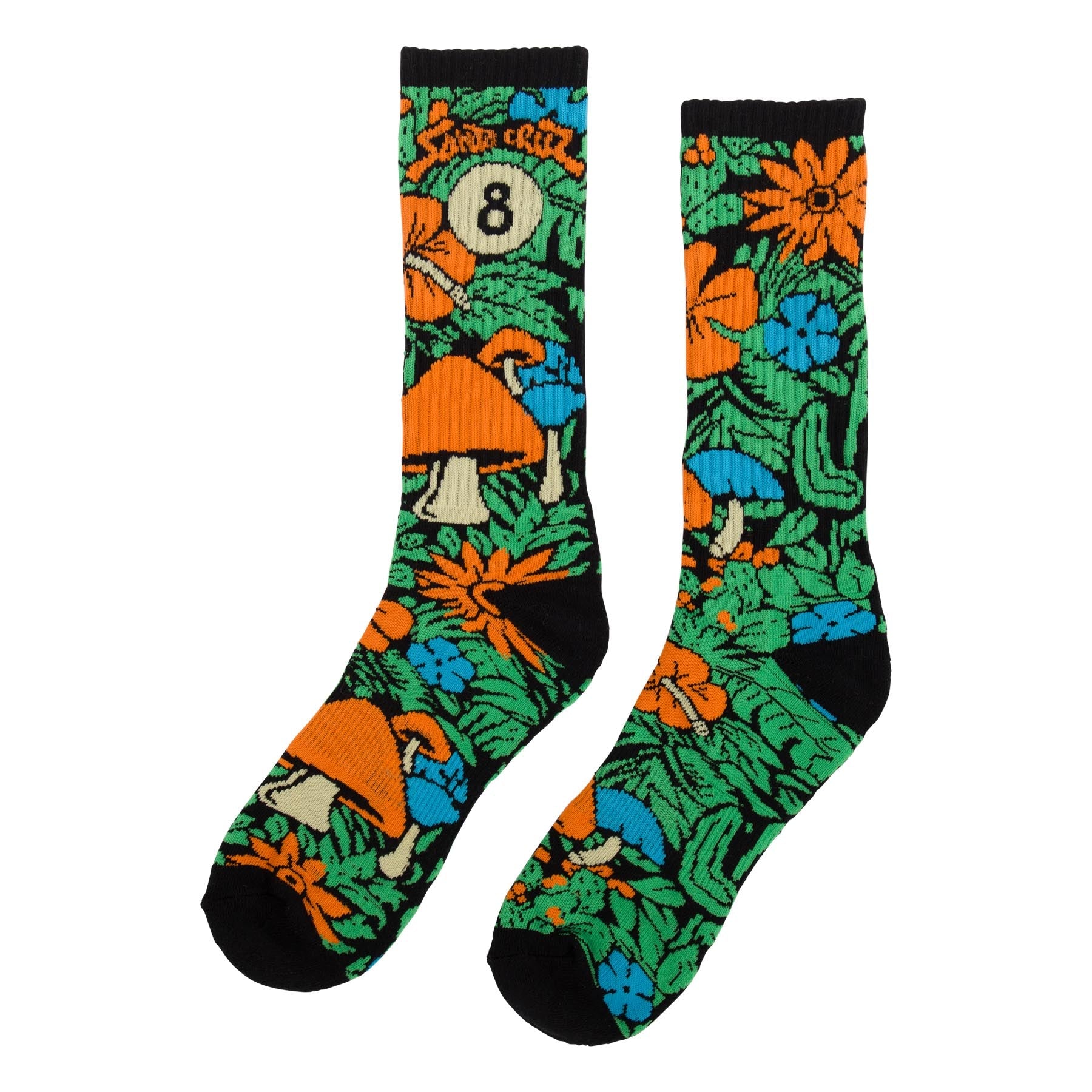 SANTA CRUZ MID CREW SOCKS WONKOWSKI 8BALLER TRIP