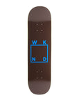 WKND DECK LOGO BROWN (8.5")