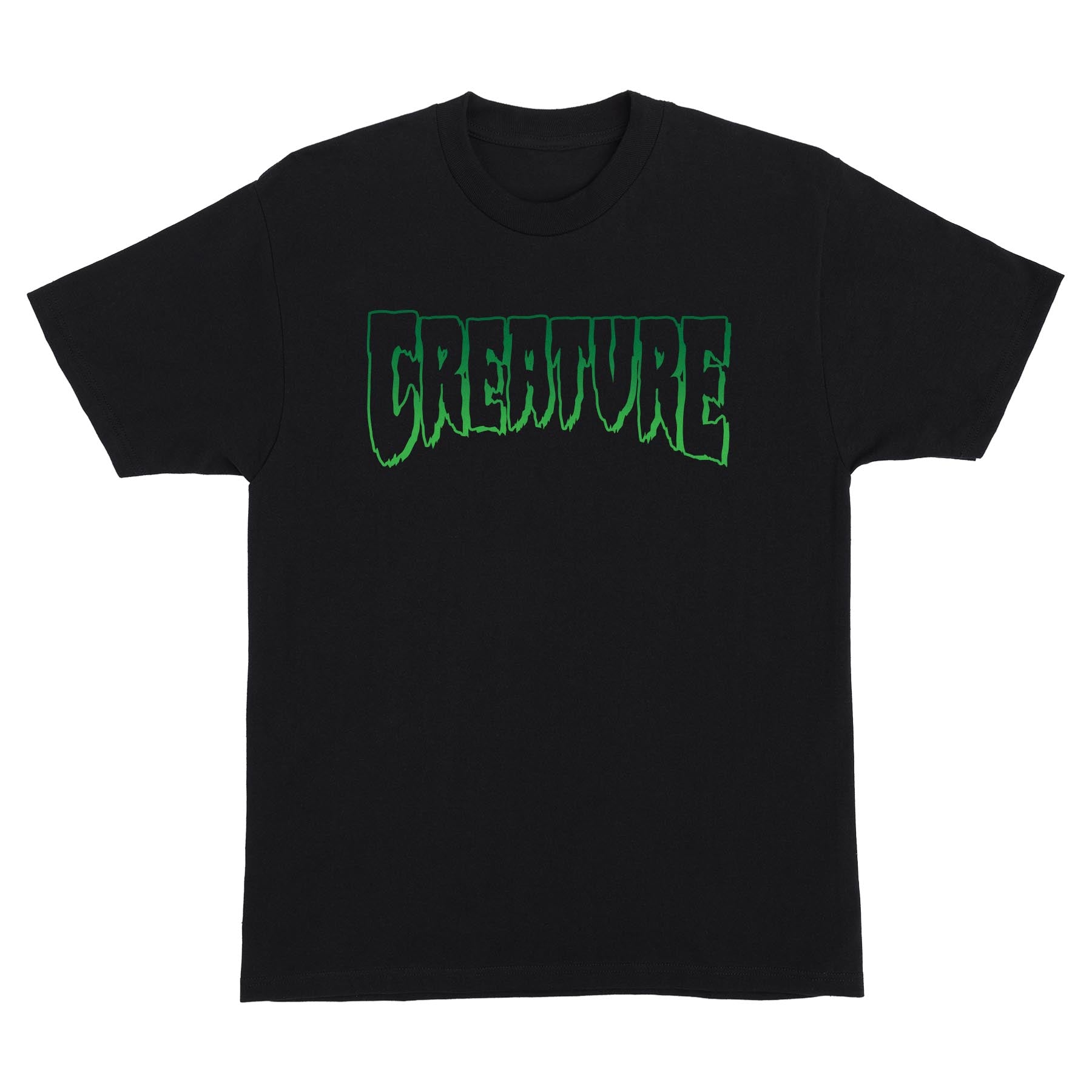 CREATURE T-SHIRT LOGO OUTLINE BLACK 