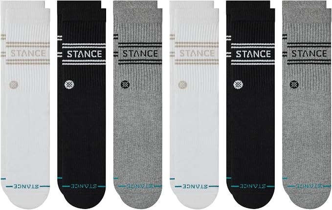 STANCE SOCKS VITAL 6 PACK CREW