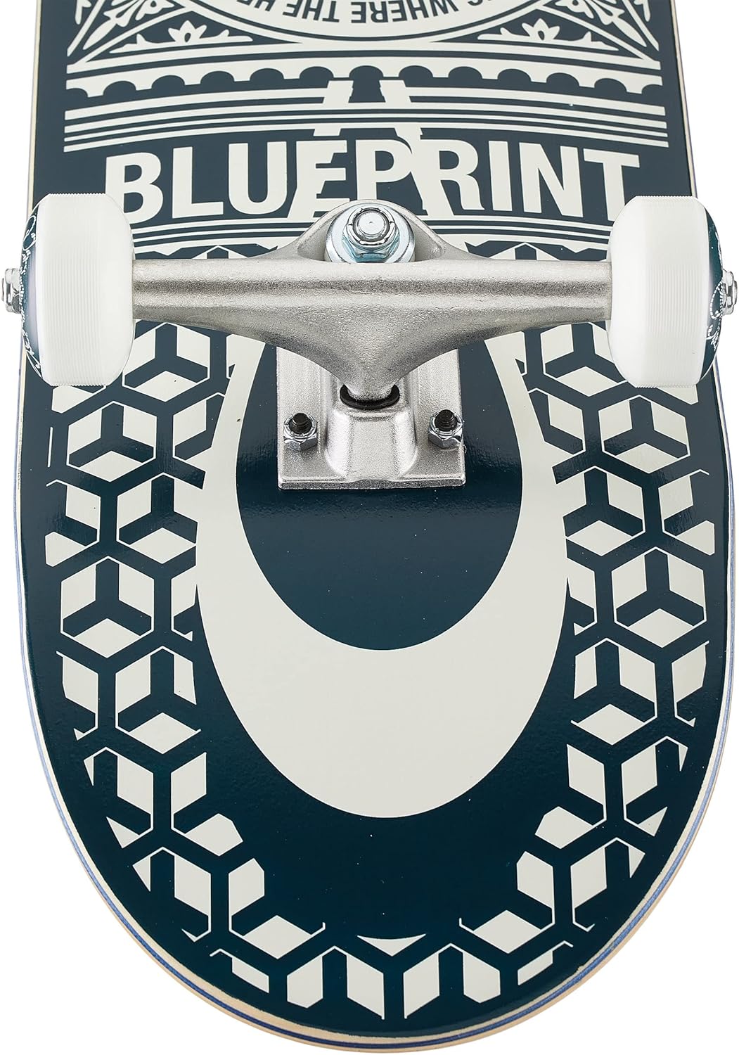 BLUEPRINT COMPLETE HOME HEART NAVY/WHITE (8") - The Drive Skateboard Shop