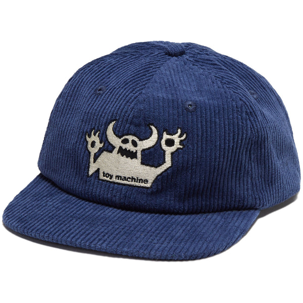 TOY MACHINE OG MONSTER CORDUROY SNAPBACK NAVY