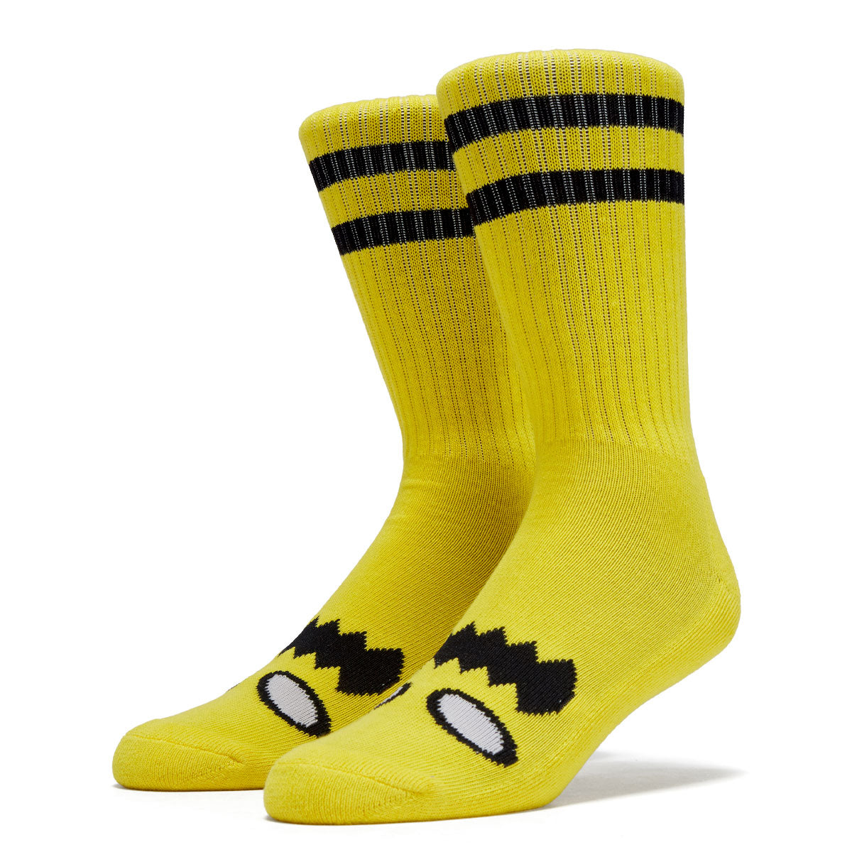 TOY MACHINE SOCKS MONSTER FACE YELLOW