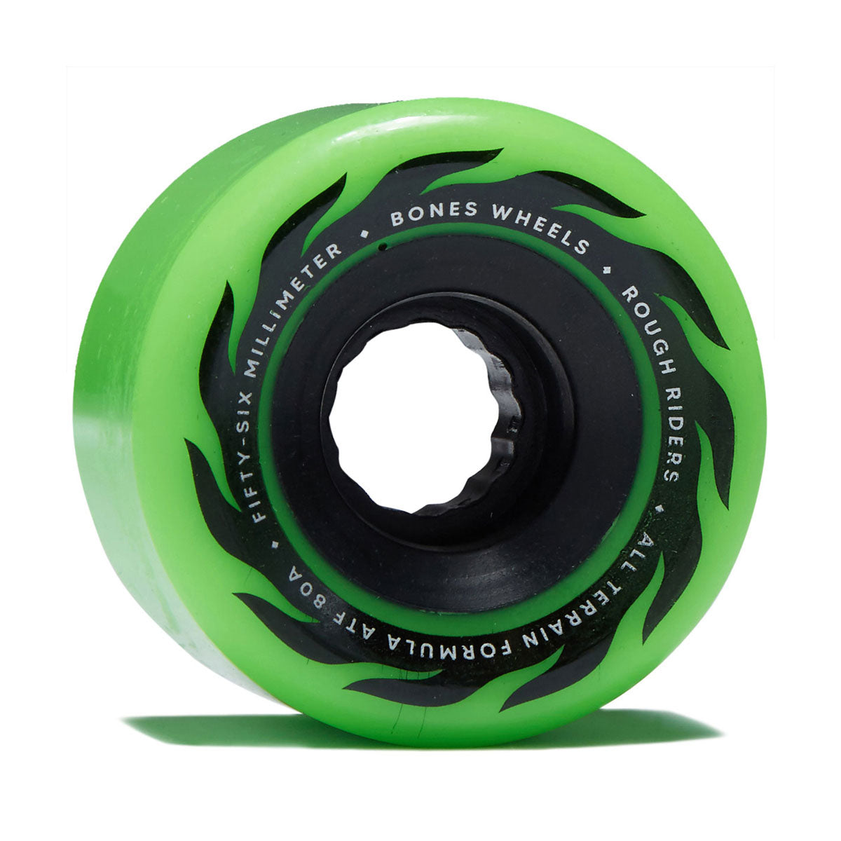 BONES WHEELS ATF ROUGH RIDERS ETERNAL FLAME 80A GREEN (56MM)