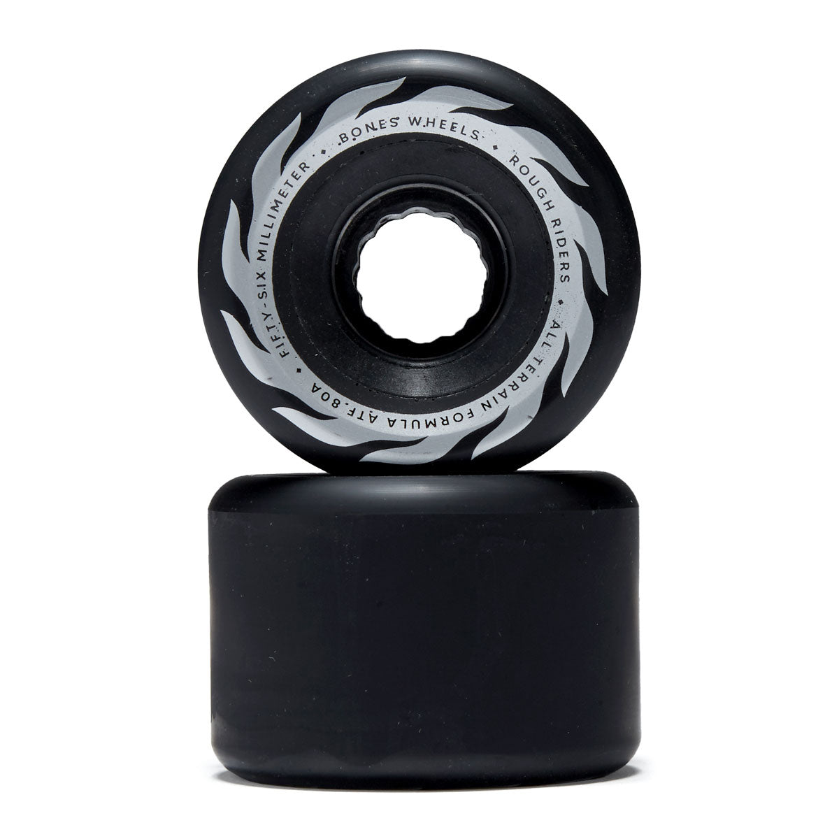BONES WHEELS ATF ROUGH RIDERS ETERNAL FLAME 80A BLACK (56MM) - The Drive Skateboard Shop